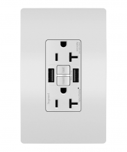 Legrand Radiant 2097TRUSBAAW - radiant® Tamper-Resistant 20A Duplex Self-Test GFCI Receptacles with SafeLock® Protection