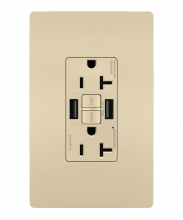 Legrand Radiant 2097TRUSBAAI - radiant® Tamper-Resistant 20A Duplex Self-Test GFCI Receptacles with SafeLock® Protection