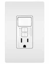 Legrand Radiant 1597SWTTRWCCD4 - radiant® Combination Single Pole Switch and Tamper-Reistant 15A Duplex Self-Test GFCI Receptacles