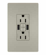Legrand Radiant 1597TRUSBAANIC4 - radiant® Tamper-Resistant 15A Duplex Self-Test GFCI Receptacles with SafeLock® Protection