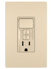Legrand Radiant 1597SWTTRICCD4 - radiant® Combination Single Pole Switch and Tamper-Reistant 15A Duplex Self-Test GFCI Receptacles