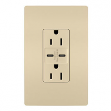 Legrand Radiant R26USBCC6I - radiant? 15A Tamper-Resistant Ultra-Fast USB Type C/C Outlet, Ivory (10 pack)