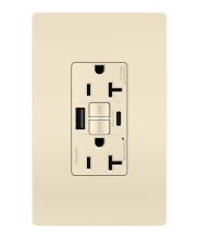Legrand Radiant 2097TRUSBACLA - radiant® Tamper-Resistant 20A Duplex Self-Test GFCI Receptacles with SafeLock® Protection