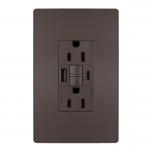 Legrand Radiant 1597TRUSBAC - radiant® Tamper-Resistant 15A Duplex Self-Test GFCI Receptacles with SafeLock® Protection
