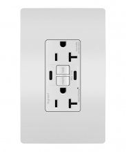 Legrand Radiant 2097TRUSBCCW - radiant® Tamper-Resistant 20A Duplex Self-Test GFCI Receptacles with SafeLock® Protection