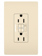 Legrand Radiant 1597TRALA - radiant? 15A Tamper Resistant Self Test GFCI Outlet with Audible Alarm, Light Almond