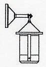Arroyo Craftsman BB-6GW-AB - 6&#34; berkeley wall mount