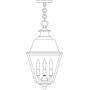 Arroyo Craftsman INH-10MRCLR-AB - 10&#34; inverness pendant with metal roof