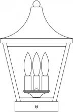 Arroyo Craftsman NAC-10CLR-AC - 10&#34; Nantes column mount