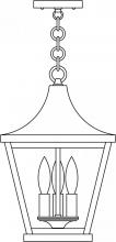 Arroyo Craftsman NAH-10CLR-AB - 10&#34; Nantes pendant