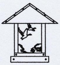Arroyo Craftsman TRC-12GSWO-VP - 12" timber ridge column mount with goose filigree