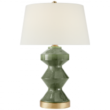 Visual Comfort & Co. Signature Collection RL CHA 8666SHK-L - Weller Zig-Zag Table Lamp