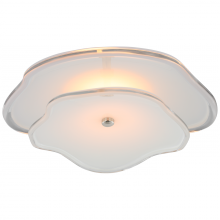 Visual Comfort & Co. Signature Collection RL KS 2064PN-CRE - Leighton 14&#34; Layered Flush Mount