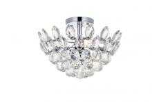 Elegant 1105F14C - Emilia 14 Inch Flush Mount in Chrome
