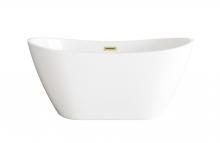 Elegant BT10354GW-BGD - Bathtub 54.0&#34;29&#34;24&#34; GW with BGD drain kit