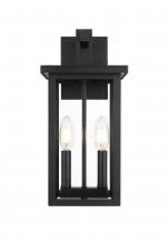 Elegant OD324W15BK - Wall sconce W7&#34; H15&#34; E8&#34; L2 Black