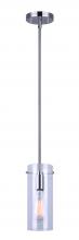 Canarm IPL759A01BN - JONI, 1 Lt Pendant, Clear Glass, 100W Type A, 4.75&#34; W x 16.875 - 58.875&#34; H