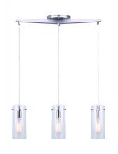 Canarm IPL759A03BN - JONI, 3 Lt Pendant, Clear Glass, 100W Type A, 29.875&#34; W x 19 - 61&#34; H x 4.5&#34; D