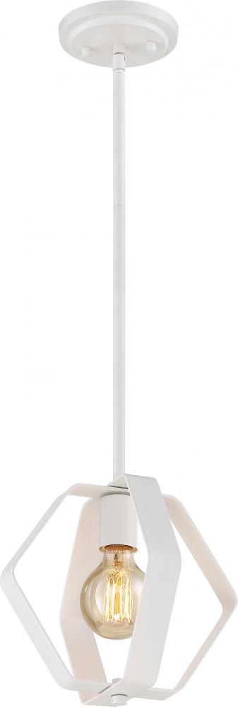 Zen - 1 Light 10" Pendant - White Finish