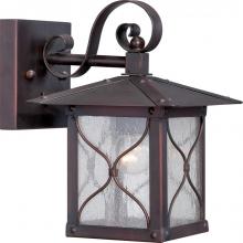 Nuvo 60/5611 - Vega - 1 Light - 6&#34; Wall Lantern with Clear Seed Glass - Classic Bronze Finish