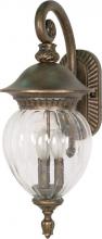 Nuvo 60/787 - Balun - 3 Light - 22&#34; - Wall Lantern - Arm Down w/ Clear Melon Seed Glass