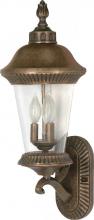 Nuvo 60/965 - Clarion - 3 Light - 24&#34; - Wall Lantern - Arm Up w/ Clear Seed Glass