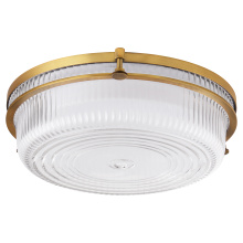 Quorum 368-14-47 - EMORY 14&#34; 5CCT CEILING MOUNT - BRUSHED BRASS