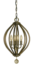 Framburg 4344 BN - 4-Light Brushed Nickel Chandelier