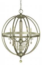 Framburg 5715 MBLACK - 5-Light Matte Black Olivia Dining Chandelier