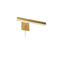 Dainolite PIC222-16LED-AGB - 20W 16&#34; Picture Light, Aged Brass with Frosted Glass Diffuser
