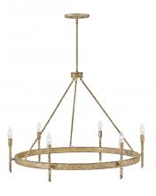 Hinkley 3678CPG - Large Single Tier Chandelier