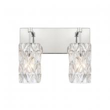 ELK Home 82191/2 - Forma de Crystal 14&#39;&#39; Wide 2-Light Vanity Light - Polished Chrome