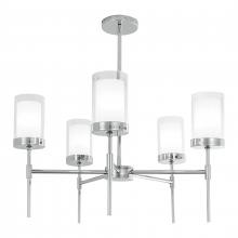 ELK Home 8971-PN-CL - Kimberly 27&#39;&#39; Wide 5-Light Chandelier - Polished Nickel