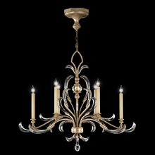 Fine Art Handcrafted Lighting 739240ST - Beveled Arcs 44&#34; Oblong Chandelier