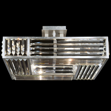 Fine Art Handcrafted Lighting 811640ST - Crystal Enchantment 25&#34;W Square Semi-Flush Mount